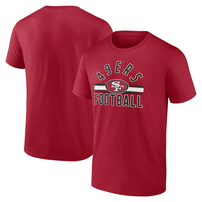 Men's San Francisco 49ers Scarlet Arch Stripe T-Shirt
